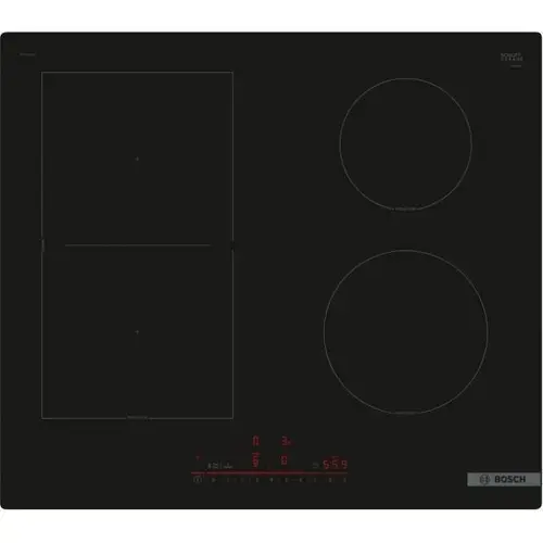 Plita incorporabila cu Inductie Bosch Seria 6 PVS61RHB1E, 4 Zone FlexInduction, TouchSlider, PowerBoost, PerfectFry (Negru)