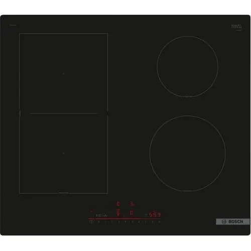 Plita incorporabila cu Inductie Bosch Seria 6 PVS61RHB1E, 4 Zone FlexInduction, TouchSlider, PowerBoost, PerfectFry (Negru)