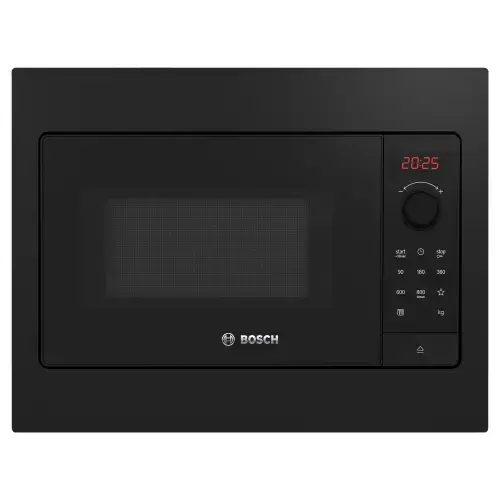 Cuptor cu microunde incorporabil Bosch BFL523MB4, 800W, 20L, 7 programe (Negru)