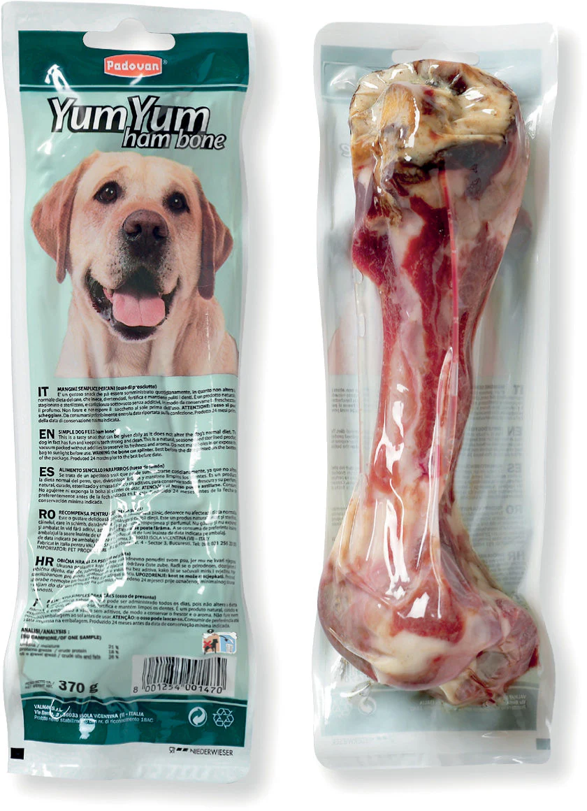 PADOVAN Yum Yum, Recompensă pentru câini, cu Şunca 370g