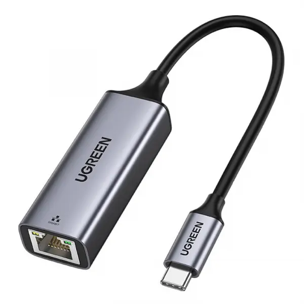 Placa Retea UGREEN CM199, RJ45, USB-C, Gri