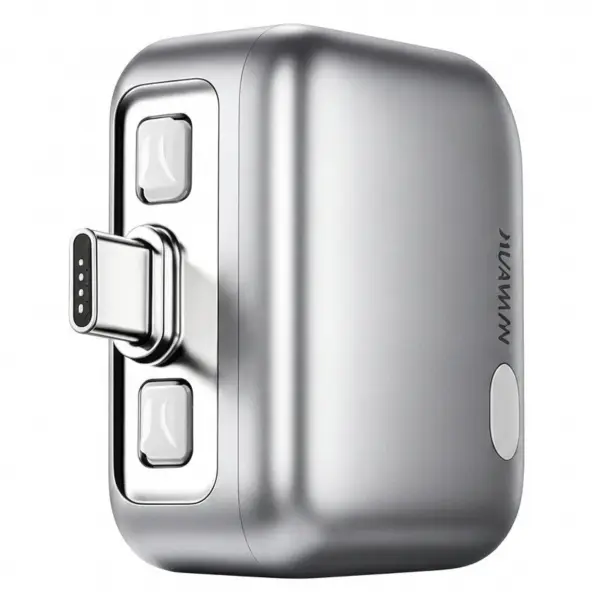 Adaptor Auto Disconnect USB-C KUWAJIA KH-51 pentru Alimentare cu Deconectare Automata si Protectie Baterie, Argintiu