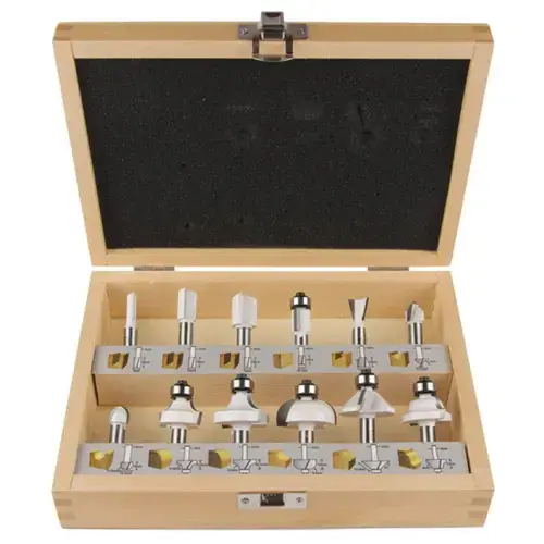 Set de 12 freze pentru lemn Makita D-53556