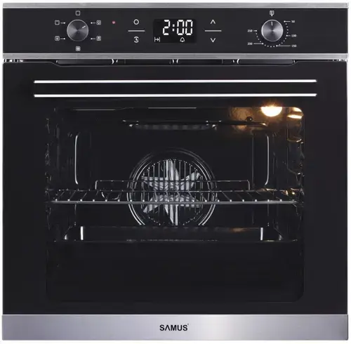 Cuptor incorporabil Samus SC625GDX5, Electric, 75 L, 5 functii (Negru/Inox)