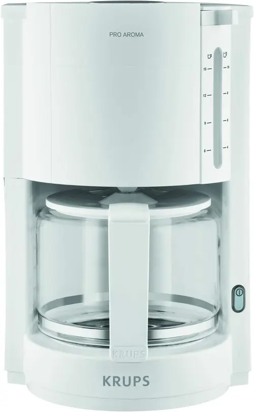 Cafetiera KRUPS ProAroma F 309 08, Cana de sticla (Alb)