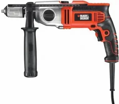Masina de gaurit cu percutie Black&Decker KR1102K-QS, 13mm, 1100W