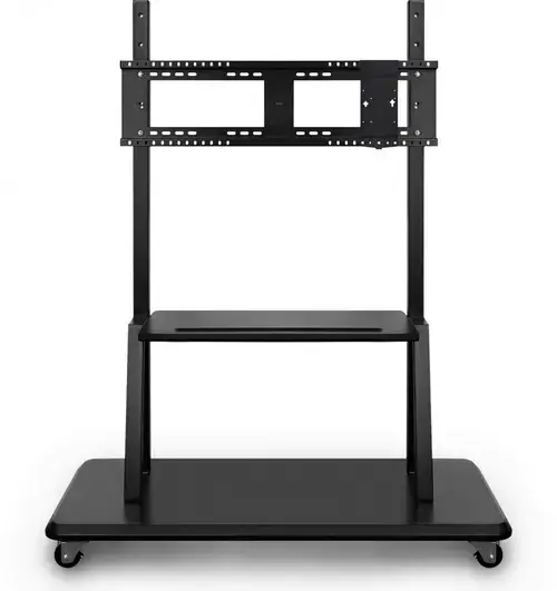 Stand mobil Viewsonic Trolley VB-STND-001-2C pentru table interactive, 55inch - 98inch, max 150 kg (Negru)