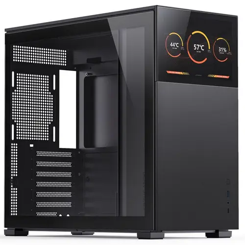 Carcasa Jonsbo D41 STD Screen, Middle Tower, Fara sursa, ATX, Display frontal TFT 8inch (Negru)
