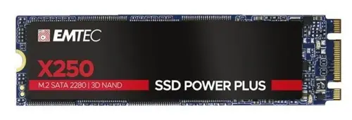 SSD Emtec X250, 256GB, SATA III, M.2 2280 (Negru)