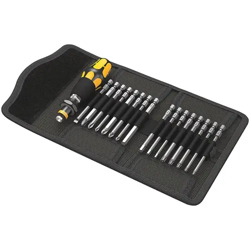 Set maner surubelnita cu biti lungi, 17 bucati, ESD, Wera Kraftform Kompakt 60ESD