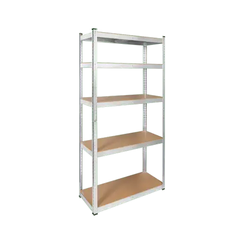 Raft metalic cu rafturi, REBEL, 2 in 1, 5 rafturi, Pentru garaj 180x90x40cm, 875kg
