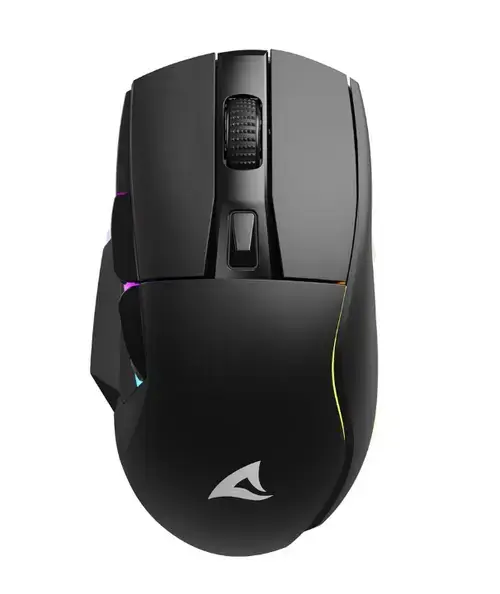 Mouse Sharkoon Shark SGM50W, Wired, Wireless, USB, RGB (Negru)