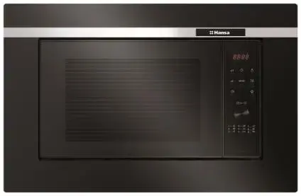 Cuptor cu microunde incorporabil Hansa AMG20BFH, 20 L, 700 W, Grill (Negru)