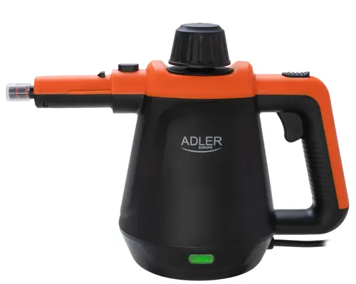 Aparat de curatat cu abur Adler AD7038BO, 1200 W, presiune maxima 3.5 bar, 13 accesorii (Negru/Portocaliu)