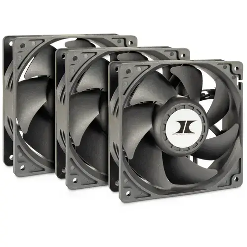 Set ventilatoare Inter-Tech IPC, 3x120mm, 4000RPM (Negru)