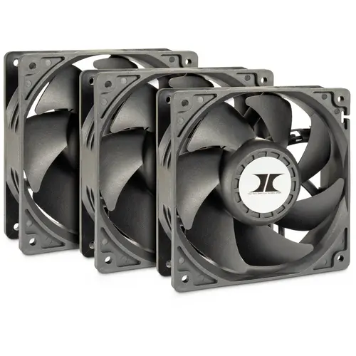 Set ventilatoare Inter-Tech IPC, 3x120mm, 4000RPM (Negru)
