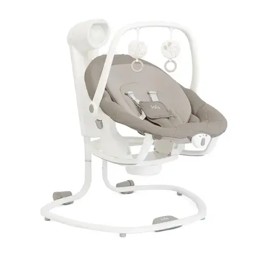 Leagan si balansoar rotativ Joie Serina 2 in 1 Walnut, 0 - 13kg, 6 viteze de leganare