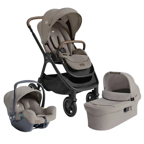 Carucior pentru copii multifunctional 3 in 1 Joie Finiti Signature Maple (Carucior Finiti + Landou Ramble XL + scoica i-Snug 2)