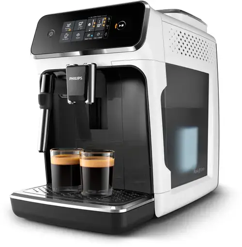 Espressor automat Phiips Seria 2200 EP2223/40, 1500 W, Rezervor apa 1.8 l, 15 bar, Recipient boabe 275 grame, Rasnita ceramica (Alb)