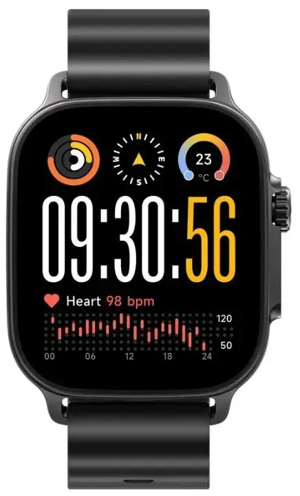 Smartwatch Realme Watch 5, Ecran AMOLED 1.97inch, NFC, GPS, Autonomie pana la 20 de zile, Peste 100 moduri sport, IP68 (Negru)