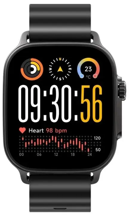 Smartwatch Realme Watch 5, Ecran AMOLED 1.97inch, NFC, GPS, Autonomie pana la 20 de zile, Peste 100 moduri sport, IP68 (Negru)