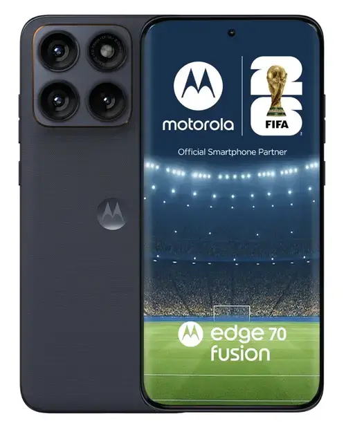 Telefon Mobil Motorola Edge 70 Fusion, Procesor Qualcomm SM7635 Snapdragon 7s Gen 3, Ecran AMOLED 6.78inch, 8GB RAM, 256GB Flash, Camera Duala 50 + 13 MP, Wi-Fi, 5G, Dual Sim, Android (Negru)
