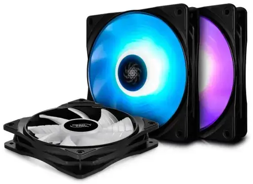 Kit Ventilatoare Deepcool RF120, 120mm, 3buc. (Led RGB)