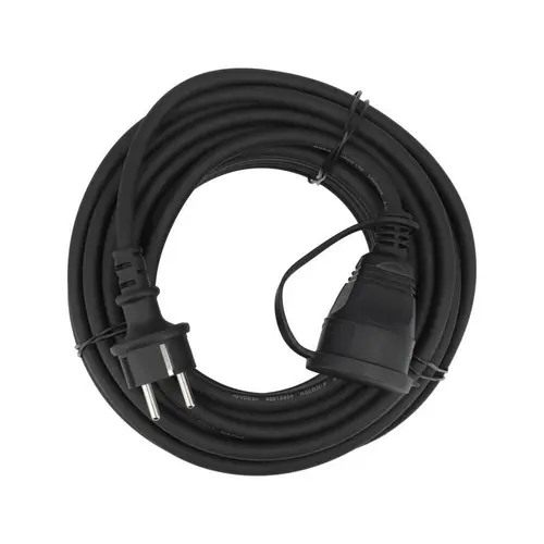 Cablu de alimentare Yato YT-81026, 3x1,5mm2 20m, rezistent la apa si praf, CPE, IP44