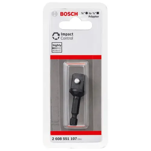 Adaptor cheie tubulara cu bit, Bosch, 1/4inch la 1/2inch