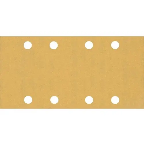 Folie abraziva Bosch, 93 x 186 mm, granulatie 180, 8 gauri, 10 buc