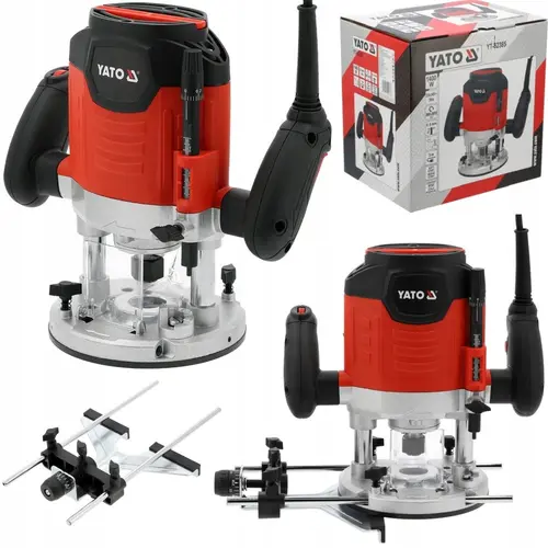 Freza YATO YT-82385, 1400W, 6mm si 8mm, pentru lemn, cu ghidaj, set complet