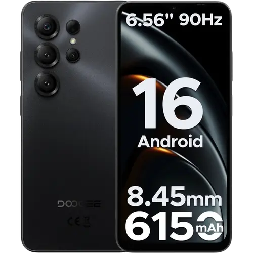 Telefon Mobil Doogee Note 56X, Procesor Unisoc SC9863A Octa Core, Ecran IPS LCD 6.56inch, 3GB RAM, 64GB Flash, Camera 8 MP, 4G, Wi-Fi, Dual Sim, Android (Negru)