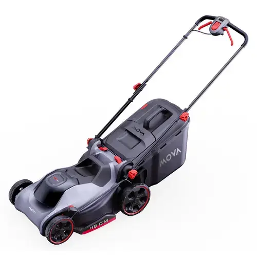 Masina de Tuns Iarba / Gazon MOVA GL417, Latime de Lucru 43CM, 2 Acumulatori 20V 2.0Ah si Incarcator (Gri/Negru)