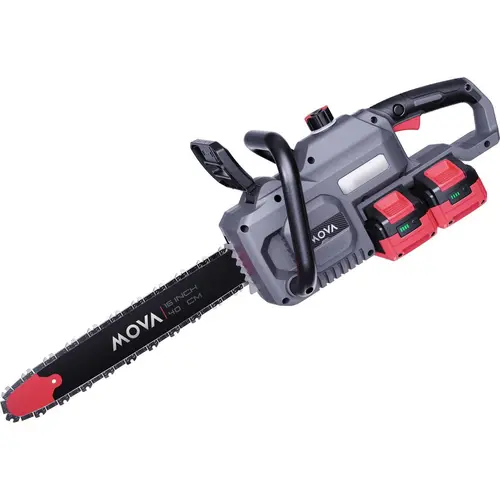 Fierastrau Electric cu Lant MOVA GC416, 1600 W, Rezervor 350 ml, Lungime Lama 40CM, 2 Acumulatori 20V 2Ah si Incarcator (Gri/Negru)