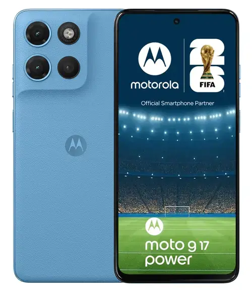 Telefon Mobil Motorola Moto G17 Power, Procesor Mediatek Helio G81 Extreme, Ecran IPS LCD 6.72inch, 8GB RAM, 256GB Flash, Camera Duala 50 + 5 MP, Wi-Fi, 4G, Dual Sim, Android (Albastru)