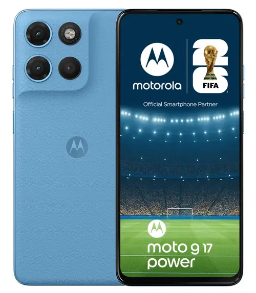 Telefon Mobil Motorola Moto G17 Power, Procesor Mediatek Helio G81 Extreme, Ecran IPS LCD 6.72inch, 8GB RAM, 256GB Flash, Camera Duala 50 + 5 MP, Wi-Fi, 4G, Dual Sim, Android (Albastru)
