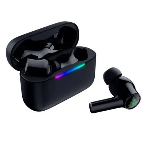 Casti Gaming True Wireless In-Ear Razer Hammerhead V3 X HyperSpeed, Bluetooth, Microfon, Autonomie 10/35 ore, Compatibil PC, Smartphone, PS5 (Negru)