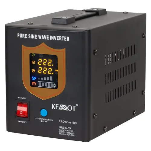 UPS Kemot URZ3405B Sinus Pur 500W 12V, pentru centrale termice (Negru)