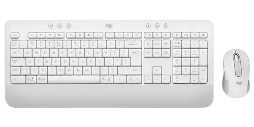 Tastatura Wireless Logitech Signature MK650 Combo Business, Bluetooth, Logi Bolt, 4000 DPI, Layout English International (Alb)