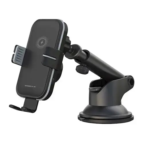 Suport auto XO WX027 Gravity Dashboard Mount, Incarcare Wireless 15W, rotire 360 grade, Negru