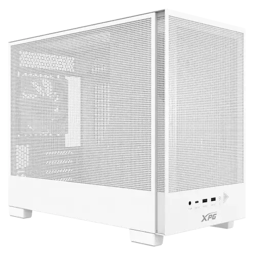 Carcasa PC XPG VALOR MESH NANO, Midi Tower, 5 sloturi expansiune, 2x USB 3.2, 1x USB Type-C, 1 Ventilator ARGB 120mm inclus (Alb)
