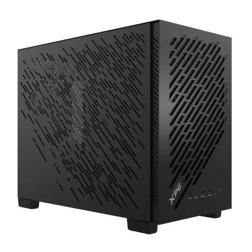 Carcasa XPG VALOR AIR NANO (ITX), Mid-Tower, mATX, Ventilator 120mm ARGB inclus, USB 3.2 Type-c, 2x USB 3.2 Type-A (Negru)