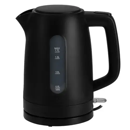 Fierbator de apa Adler AD 1379b, 1.7 L, 2200 W, Baza rotativa 360, Oprire automata, Indicator nivel apa (Negru)