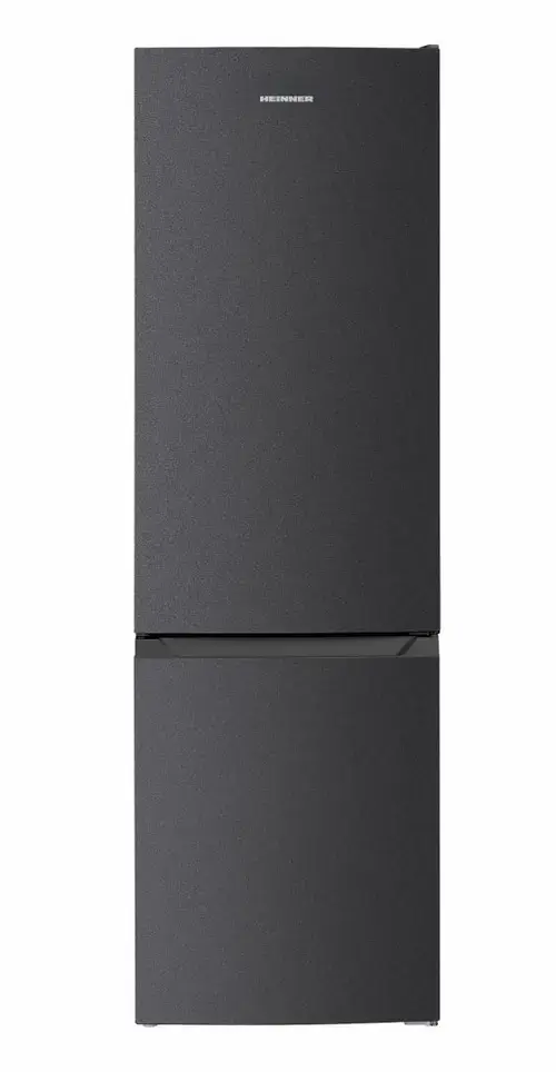 Combina frigorifica HEINNER HC-HM262DGE++, 262 L, Clasa E, Control electronic, Lumina LED, Usi reversibile, H 180 cm (Gri antracit)