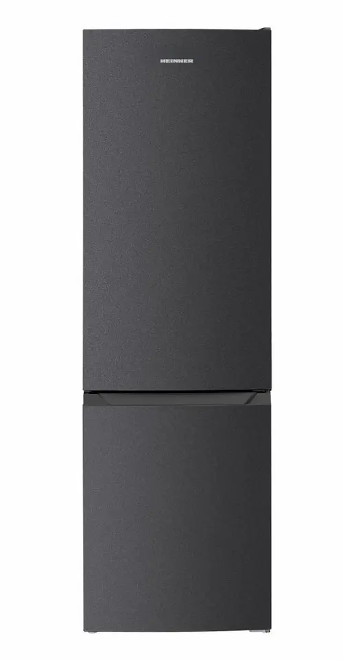 Combina frigorifica HEINNER HC-HM262DGE++, 262 L, Clasa E, Control electronic, Lumina LED, Usi reversibile, H 180 cm (Gri antracit)