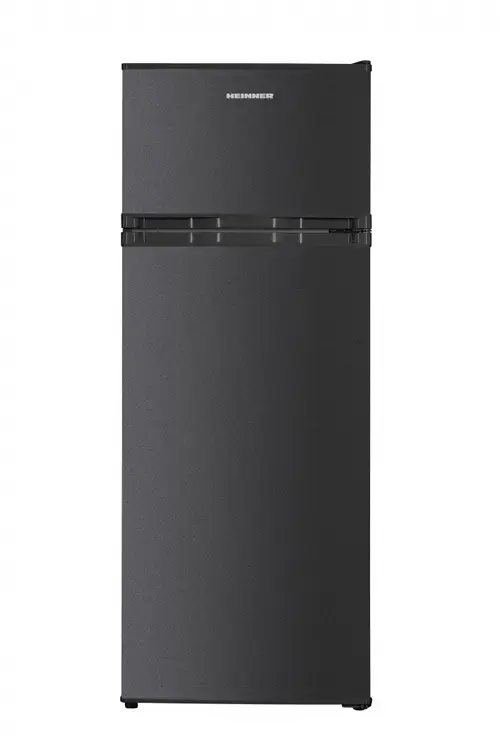 Frigider cu 2 usi HEINNER HF-H2206DGE++, 206 L, Clasa E, Lumina LED, Usi reversibile, H 143 cm (Gri antracit)