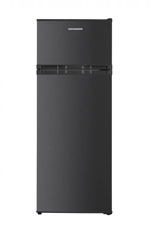 Frigider cu 2 usi HEINNER HF-H2206DGE++, 206 L, Clasa E, Lumina LED, Usi reversibile, H 143 cm (Gri antracit)
