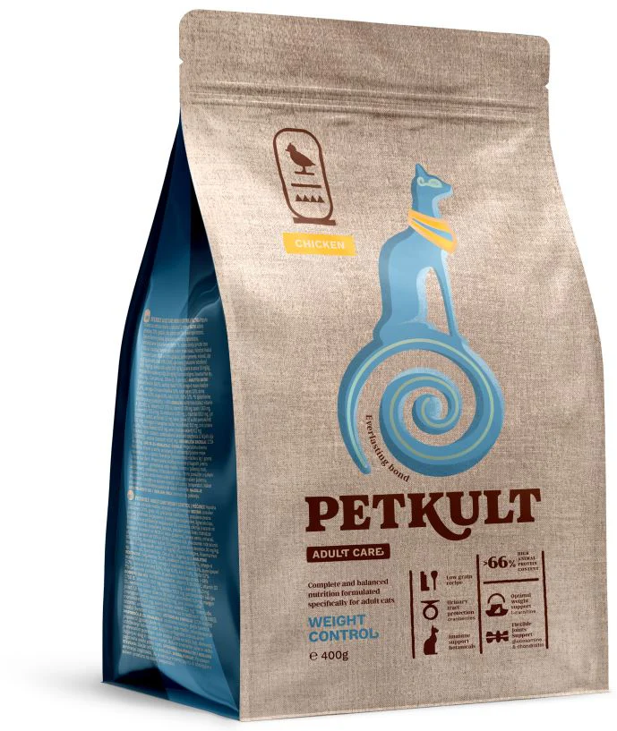 PETKULT Adult Care WEIGHT CONTROL pentru pisici, cu Pui