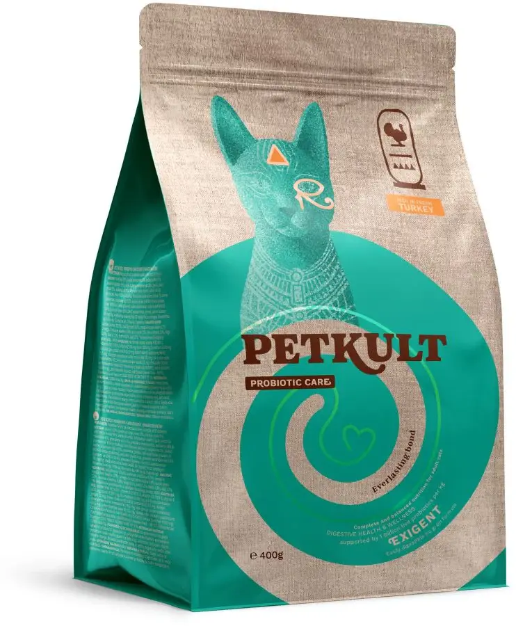PETKULT Probiotic Care EXIGENT pentru pisici, conţinut ridicat de Curcan