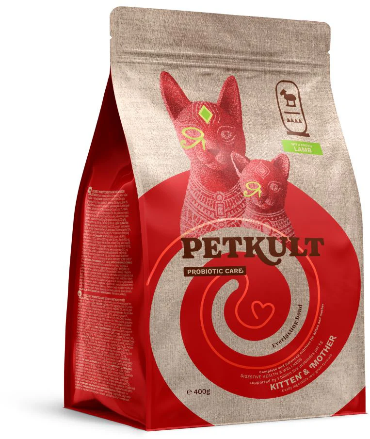 PETKULT Probiotic Care KITTEN&MOTHER pentru pisici, cu Miel proaspăt